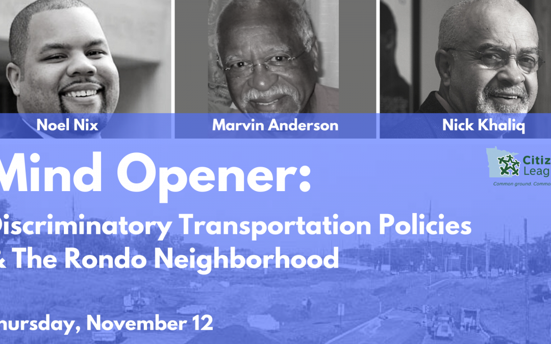 Watch: Discriminatory Transportation Policies & The Rondo Neighborhood