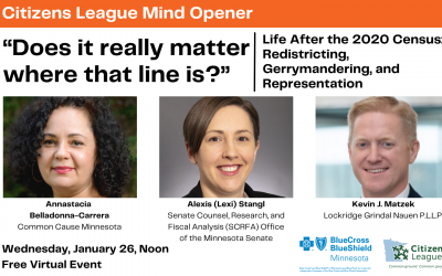 Mind Opener: Life After the 2020 Census: Redistricting, Gerrymandering, and Representation